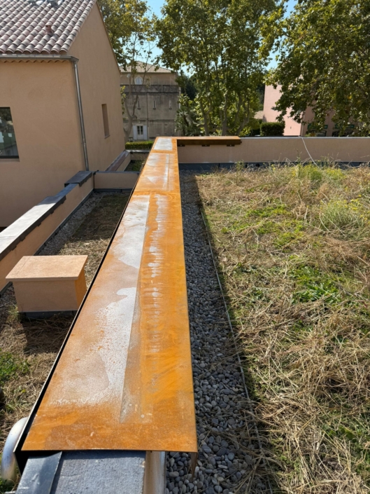 bardage en acier corten